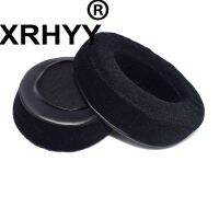 XRHYY แผ่นปิดหูสำหรับโฟมจำรูปกำมะหยี่สีดำ,สำหรับหูฟัง HM5สวมหูขนาดใหญ่