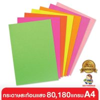 555paperplus กระดาษสะท้อนแสง 80 แกรม /100แผ่น ,180แกรม /50แผ่น ขนาด A4