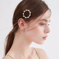 Miniglam Folk Circle Pearl Hair Clip กิ๊บติดผมวงกลมประดับมุก