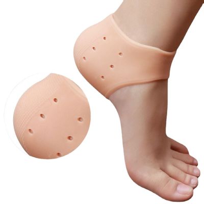 Silicone Pedicure Tools Professional Feet Care Socks Anti-slip Heel Relief Pain Socks Protectors Feet Skin Care Tool 2pcs/Pair Shoes Accessories