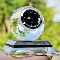 Clear Base Practical Car Perfume Seat Decor with Clock Business Gifts Desktop Perfume Seat Decorative for Family