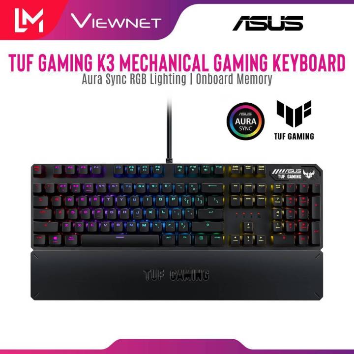 ASUS TUF Gaming K3 Mechanical Gaming Keyboard Aura Sync RGB Lighting