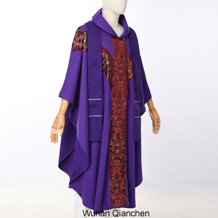 ฮาโลวีน-monk-robes-คาทอลิกคอสเพลย์นักบวชชุดแฟนสีสำหรับสุนัข