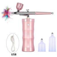 Nail Airbrush Air Compressor Cake Painting Craft Coloring Hair Dyeing Tattoo Makeup Spray Gun Water Skin Hydrating Nano Sprayer