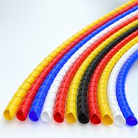 Wire Organizer Cable PE Tube Flexible Spiral Wrap Winding Motorcycle Wire Protection Sleeve Spiral Wrap Winding Protector