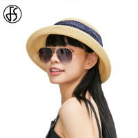 FS 2022 New Spring And Summer Straw Sun Hats For Beach Fashion Sunbonnet For Women Casual Wide Brim Hat Chapeau Femme