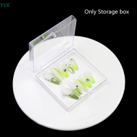 ?【Lowest price】YUE Nail Art Organizer กล่องบรรจุเล็บปลอมแสดง Stand Gift Jewelry Storage BOX