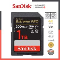 SanDisk Extreme Pro SD Card 1TB ( SDSDXXD-1T00-GN4IN ) ความเร็วอ่าน 200MB/s เขียน 140MB/s เมมโมรี่ แซนดิส รับประกัน Synnex lifetime