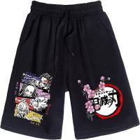 2023 newAnime Demon Slayer Graphic Print Shorts Man Woman Oversized Harajuku Manga Shorts Casual Loose Beach Short Pants