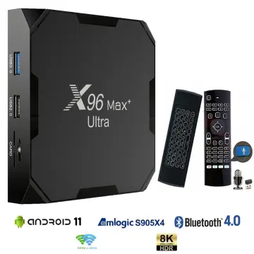 X96MAX+ A100 Version Android 9.0 X96Max Plus Smart TV Box Amlogic S905X3  Quad Core BT4.0 8K HD 4G 64G X96 MAX+ HDR+ TV Prefix