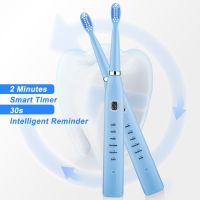 ZZOOI Soft Hair Teeth Whitening Toothbrush For Adult 6 Modes Sonic Electric Tooth Cleaner USB Rechargeable Smart Tooth Brush 2022 New