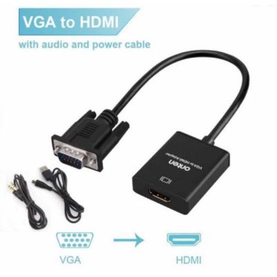 CONVERTER VGA TO HDMI+AUDIO​ ONTEN สีดำ