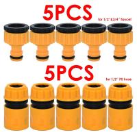 10pc 3/4 1/2 Inch Graden Hose Tap Threaded Connector Tap Adapter Quick Fitting Garden Irrigation Spray Tools