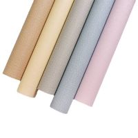 【LZ】۩♗๑  Self-adhesive Wallpaper Waterproof Solid Color Linen Pattern Living Room Bedroom Room Cabinet Decoration Sticker