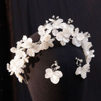 NiuShuya Brides Handmade Shell Tiaras Crowns Headpieces Bridal Diadema Wedding Hair Accessories Evening Headdress