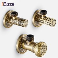 hot【DT】 Antique Carved Accessories 1/2 Toilet Filling  Luxury for / Sink Basin Valves