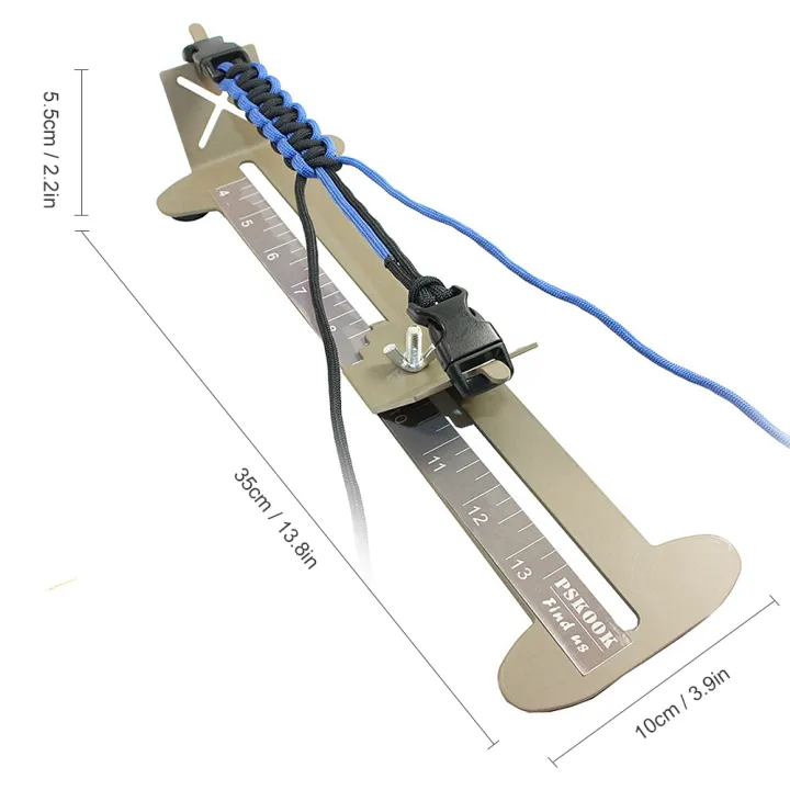 สร้อยข้อมือ-paracord-jig-ชุดเครื่องมือ-paracord-ชุดทอผ้า-diy-maker-เครื่องมือไม่มีลื่นยางฟุตจาก-4-นิ้วถึง-13-นิ้วยาว