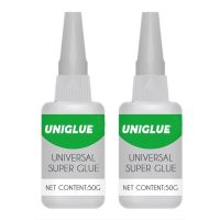 ABHG 2X Uniglue Universal Super Glue Strong Plastic Glue For Resin Ceramic Metal Glass Adhesives Tape