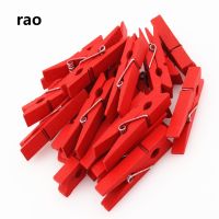 35mm Color Wooden Photo Clothespin Craft Decoration Clips School Office paperclips colored paper clips