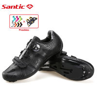 Santic ผู้ชายรองเท้าขี่จักรยานสำหรับรองเท้าจักรยานถนนไนล่อนแต่เพียงผู้เดียวบนปักขี่จักรยานแข่งทีมจักรยานระบายอากาศรองเท้าขี่จักรยานสำหรับผู้ชาย MS17005H