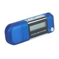 2X Mp3 Player 4GB U Disk Music Player Supports Replaceable AAA Battery, Recording (Blue)