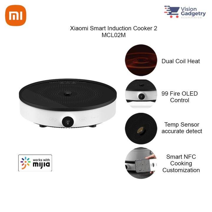 NEW Xiaomi Mi Mijia Smart Induction Cooker 2 99 Fire App Control NFC ...