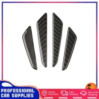 【CW】4pc Car Door Carbon Fiber Anti-Scratch Molding Strip Trim Exterior Door Edge Guards Bumper Protector For Car SUV Pickup Truck