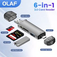 Olaf 6 in 1 card reader USB3.0 to Type C Micro USB Universal OTG Adapter Multifunctional adapter SD TF High-speed transmission