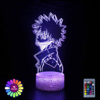 Acrylic Anime Lamp My Hero Academia Figure 3d Touch LED Night Light For Children Bedroom Decoration Holiday Birthday Manga Gift