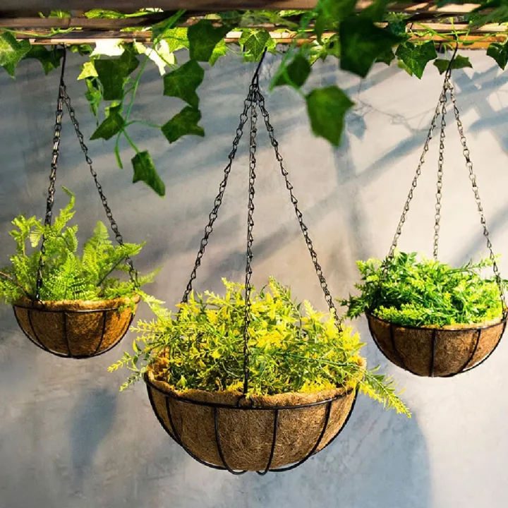 Rocky Mountain Goods Hanging Flower Basket with Natural Coconut Liner  Thick coco liner hanging planter for less watering Extra strength (並行輸入)  通販