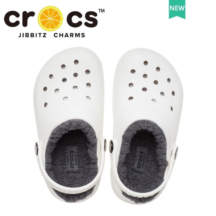 รองเท้า-crocs-แท้-crocs-classic-lined-clog-รองเท้าแตะลําลอง-ผ้าฝ้าย-ผ้าวูล-กันลื่น-สไตล์คลาสสิก-สําหรับใส่ในบ้าน