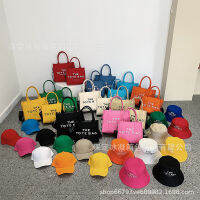 ㊖ กระเป๋าโท้ทวินเทจรุ่นใหม่ TheTotebag กระเป๋าสะพายข้างผู้หญิงตัวอักษรกระเป๋าสะพายข้างแบบพกพาเนื้อแมทช์ลุคง่าย