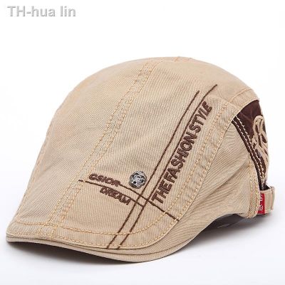 hua lin 2017 New outdoor Cotton Berets Caps Men Peaked letter embroidery Hats Casquette Cap