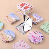 [COD] ins portable mirror makeup double-sided cartoon folding mini pocket bag treasure