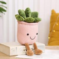 Succulent Plants Plush Stuffed Toys Succulent Plush Toy Succulent Potted Shape Creative Simulation Green Plant Ornament Lovely