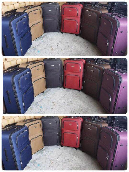 24 INCH EXPANDABLE EVA LUGGAGE COTTON POLYESTER NYLON FABRIC TRAVEL