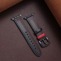 ❏♕☋ Genuine Leather Bracelet for Apple Watch 7 Strap 41mm 45mm Men Wristband Strap for iWatch 6 5 4 3 2 1 SE 40mm 44mm 38mm 42mm