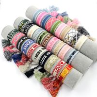 【hot】✽∏♦  Handamde Multicolor Polyester Ethnic Waved String Braided Embroidery Tassel Adjustable Jewelry