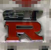 GTR NISSAN SKYLINE LOGO ป้าย ตรา รถแข่ง โลโก้ นิสสัน สกายลาย โครเมียม กระโปรง ท้าย หลัง กระจัง หน้า