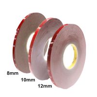 ♤▣✉ 1 Roll 35m 3M Double Sided Adhesive Tape No Traces Sticker for LED strip Light Car Fixed Phone Tablet Fixed 8mm 10mm 12mm Width