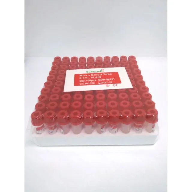 Microtainer Tubes 0.5ml, Plain, Red top Lazada PH