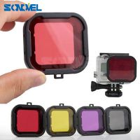 4colours/lot Lens Filter Diving Filters Gopro HERO action Camera Housing Case Underwater Len Converter for GoPro acessorios 4 3