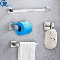 【hot】 Accessories Set Brushed Bar Robe Toilet Paper Holder Accessory