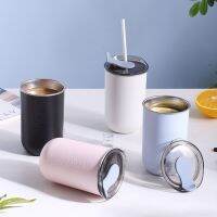 hotx【DT】 300ml Insulated With Lid Thermal Mug Beer Cups Bottle Tumbler