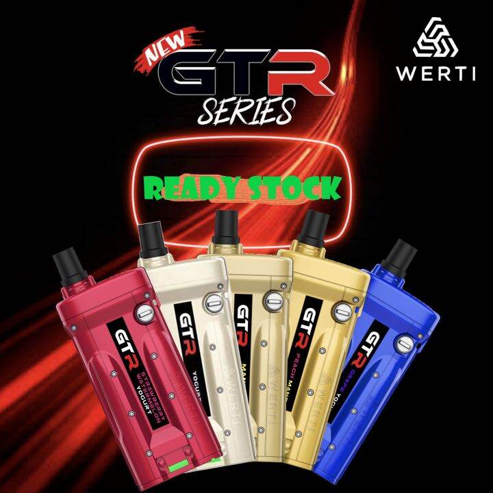 DISPOSABLE ️WERTI GTR SERIES 10000 PUFFS INTENSE FLAVOUR BY WERTI | Lazada