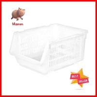 ชั้นวางของอเนกประสงค์ซ้อนได้ NEW LOOK SH-113 สีขาวSTACKABLE SCOOP BASKET NEW LOOK SH-113 WHITE **ลดราคาจัดหนัก **