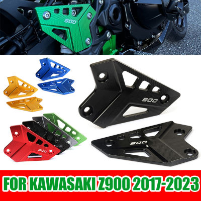 ชุดที่พักเท้าแผ่นรองส้นเท้าด้านหลังอุปกรณ์ปกป้องป้องกันสำหรับ KAWASAKI Z900 Z 900 2017 - 2023 2022 2021 2020อุปกรณ์มอเตอร์ไซค์