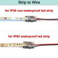 ขั้วต่อแถบไฟ Led Rgb 4pin 3pin แบบ2ขาสำหรับ Ws2812b Smd 5050แถบไฟ Led ปลายสายไฟต่อประกบกัน1/5ชิ้น