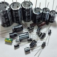 100UF 100MF 50V 6X11มม. 0.1UF 0.22UF 0.33UF 0.47UF 1UF 2.2UF 3.3UF 4.7UF 6.8UF 10UF 22UF 33UF 47UF 68UF 50VDC 50WV ตัวเก็บประจุแบบอิเล็กโทรไลติก