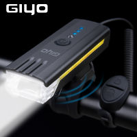 GIYO Bicycle Led Light Waterproof USB Rechargeable Bicycle Front Light MTB Road Smart Flashlight 120dB Speaker Headlight Cycling Accessories Front Remote Controller Bike Flashlight Cycling Headlight Horn Road Commute MTB Handlebar Light For Bikes